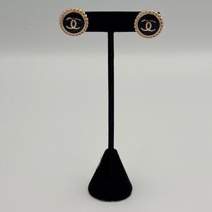 SOLD CC Black and Gold Buttons